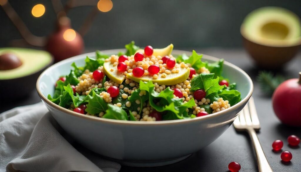 a bowl of salad with fruit and vegetables