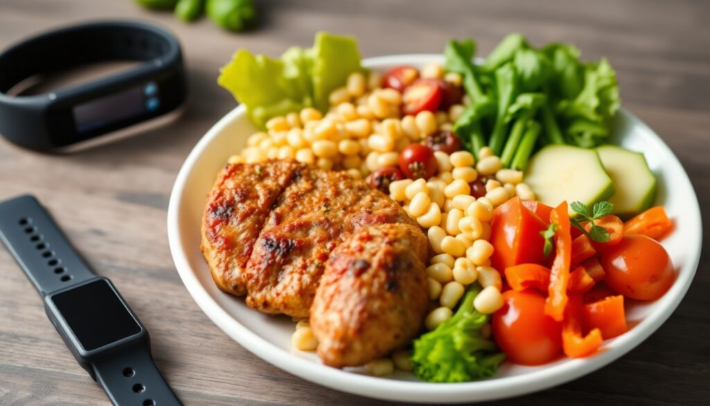 a plate of food on a table