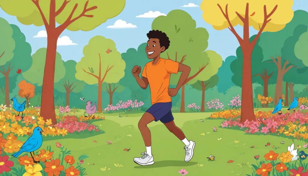 boy running