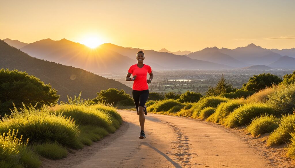 black women running